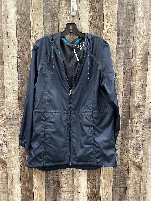 Jacket Windbreaker By Made For Life In Navy, Size: M