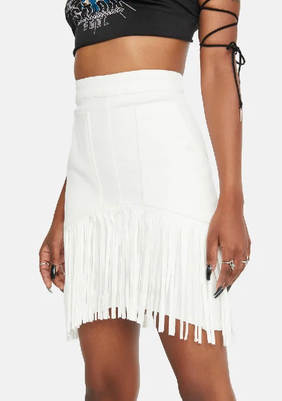 Women's Athleisure Apparel Shop The Hottest Deals Take Ur Time Fringe Skirt