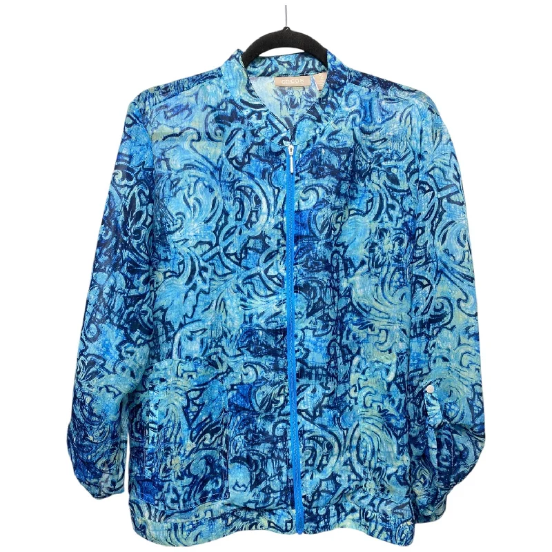 Jacket Other By Chicos In Blue, Size: L