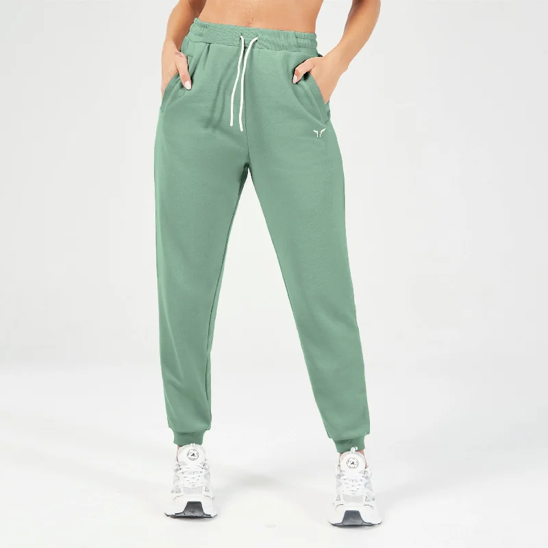 Women's Elegant Outfit Buy More, Save More Essential Relaxed Joggers - Dark Forest