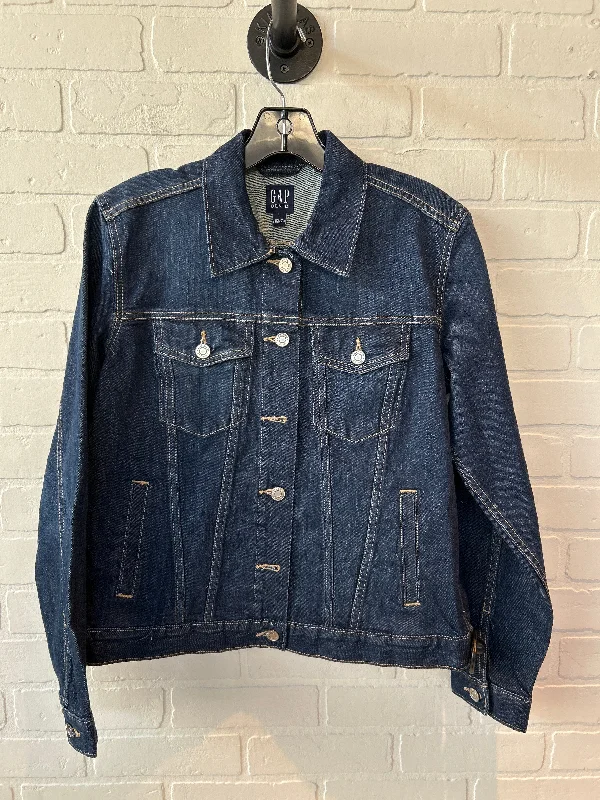 Jacket Denim By Gap In Blue Denim, Size: L