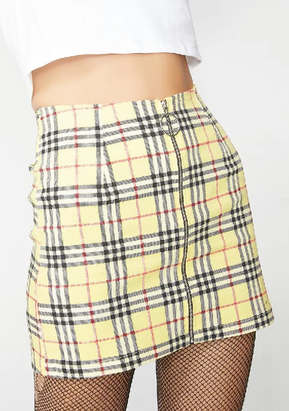 Women's Outdoor Attire Hot Deals Plaid Ring Skirt