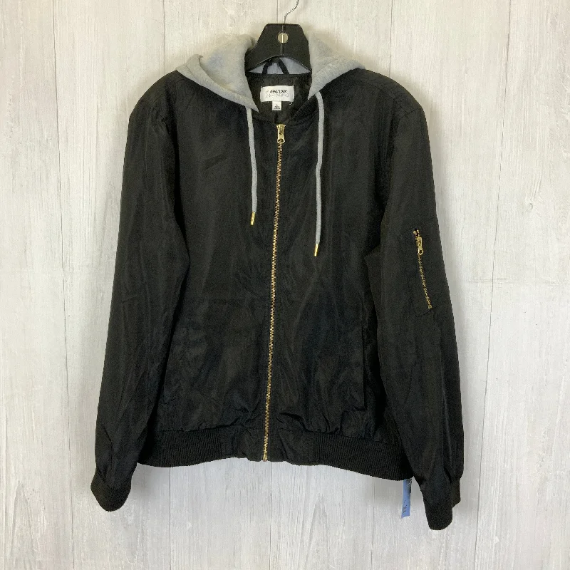 Jacket Windbreaker By New Look In Black, Size: L