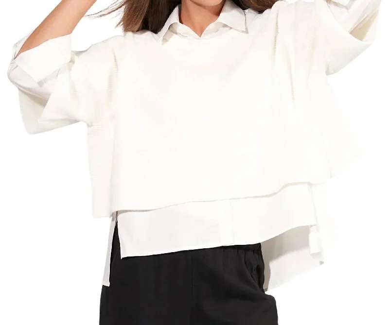 Women's Elegant Evening Attire Fashion Forward Days Like This Cropped Sweater In Soft White