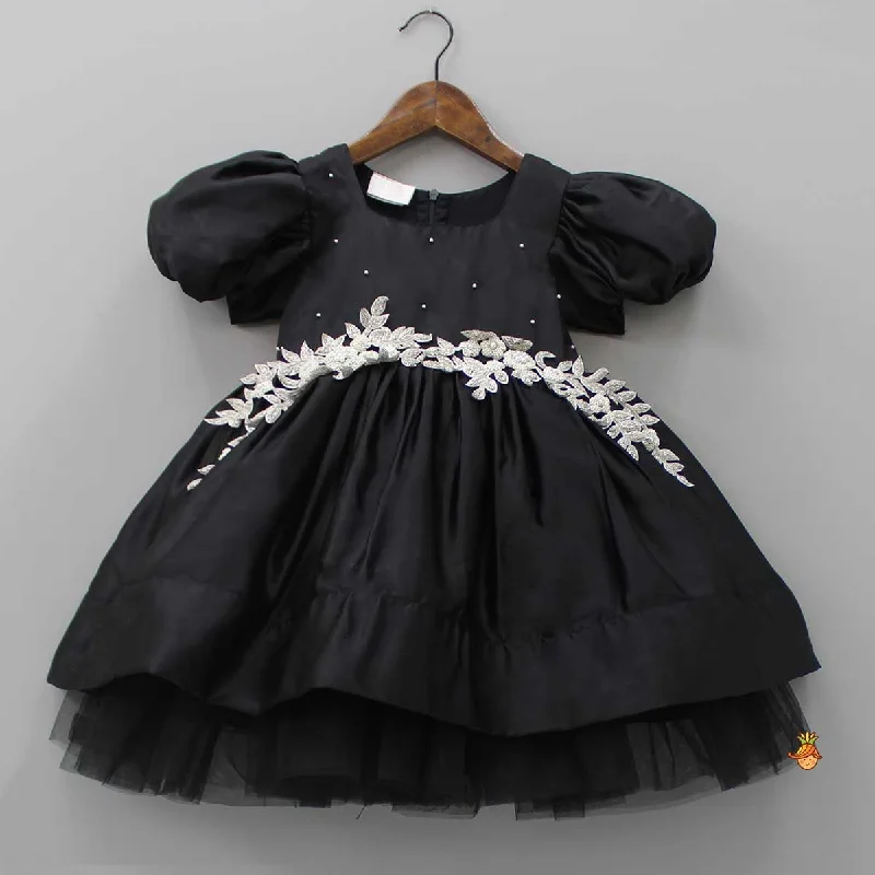 Elegant Clothing For Women The Good Stuff Elegant Black Sequined Bow Adorned Dress