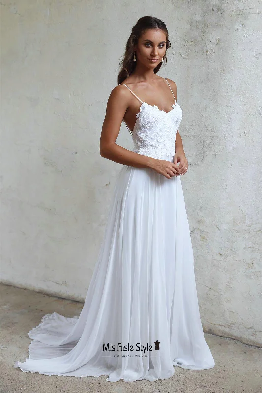 Women's Trendy Clothes Special Offer For You Spaghetti Straps Summer Wedding Dress