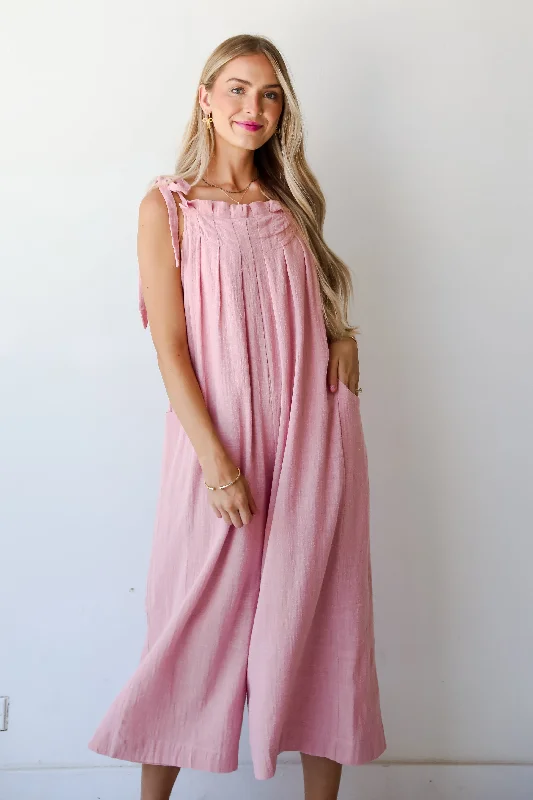 Women's Clothes For The Office Elegant Fashion Offers Definitely Lovable Blush Jumpsuit