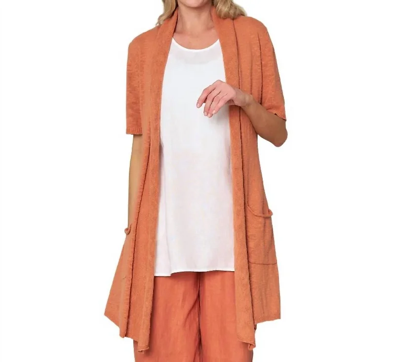 Stylish Women's Attire Limited Time No Regrets Cardigan In Sunset