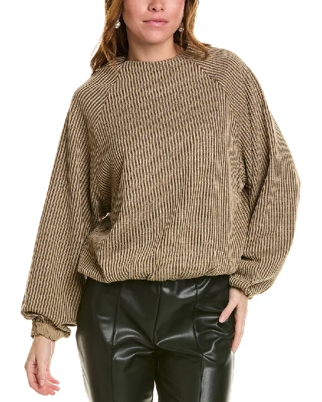 Vintage-Inspired Women's Clothes Enjoy Discount LUXE ALWAYS Ribbed Pullover