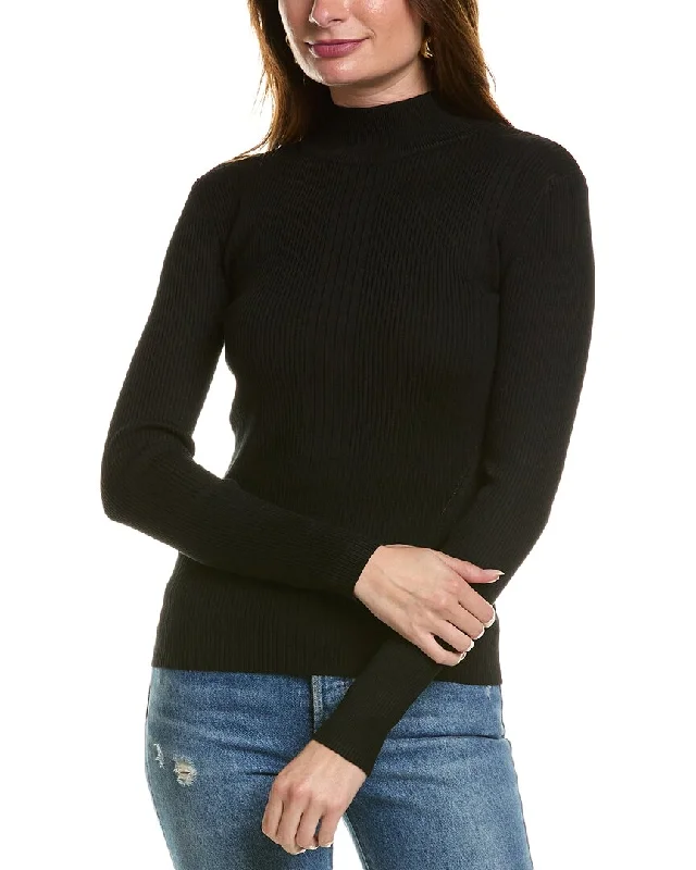 Women's Vintage Garments Final Sale T Tahari Mock Neck Sweater