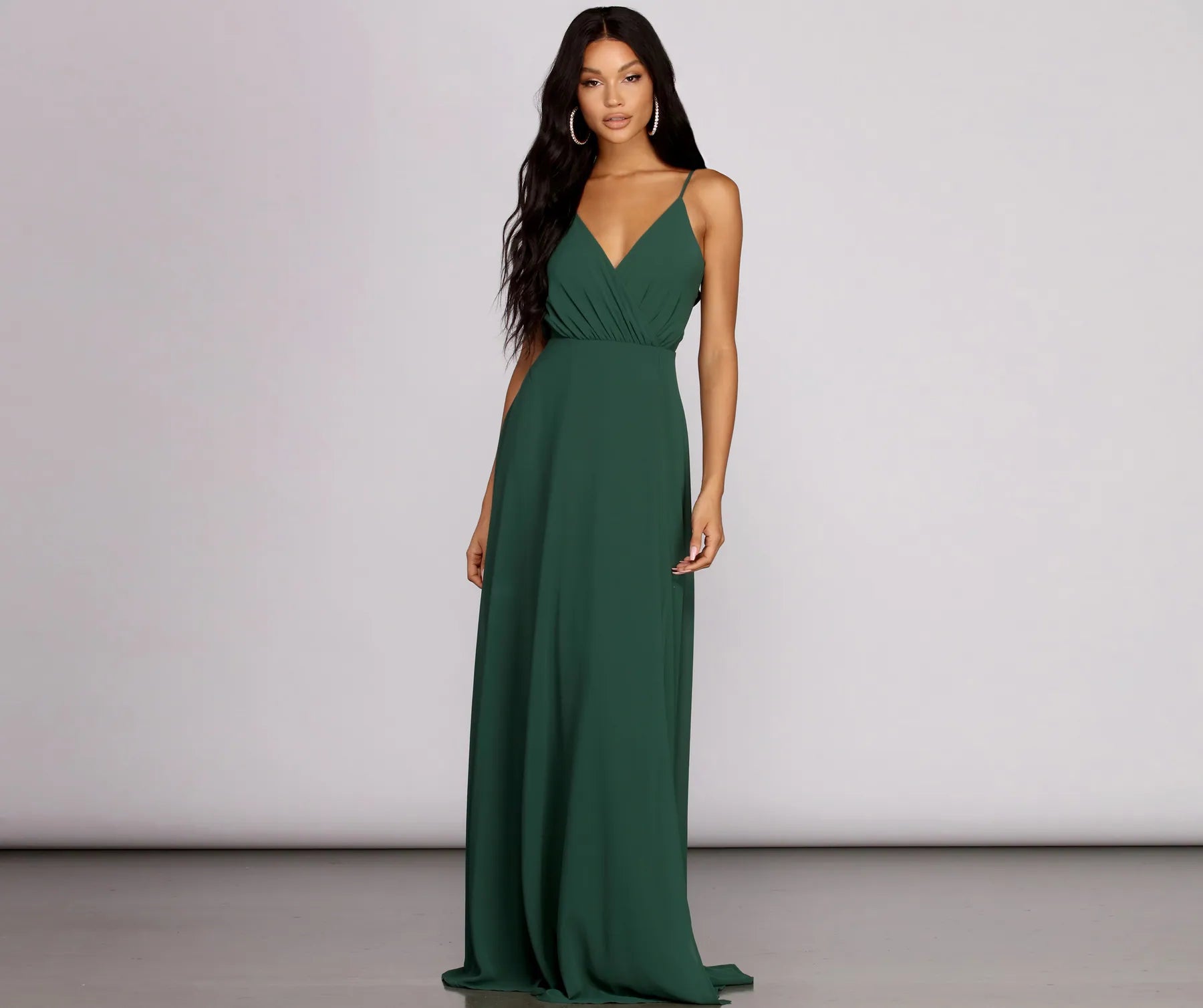 Women's Holiday Attire Chic And Edgy Vaughan Chiffon Gown