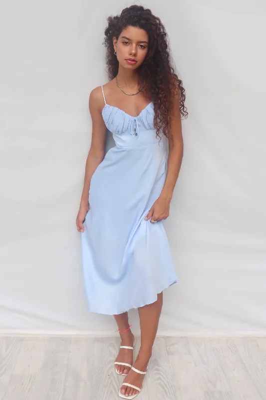 Women's Clothes For Special Occasions Special Offers, Don't Miss Marienne Midi Dress - Baby Blue