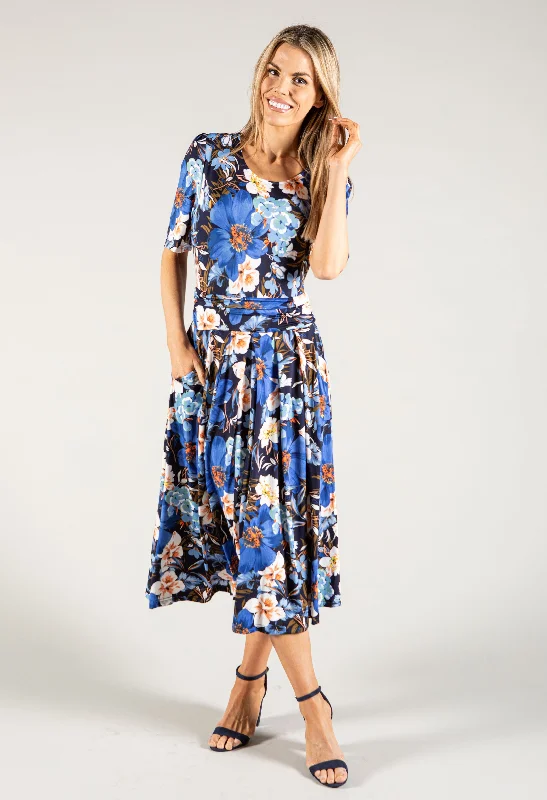 Women's Trendy Garments Final Sale Floral Bloom Midi Dress