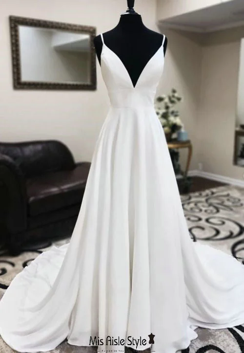 Women's Comfortable Lounge Outfit Stylish Savings Sexy Deep V-back Summer Wedding Dress