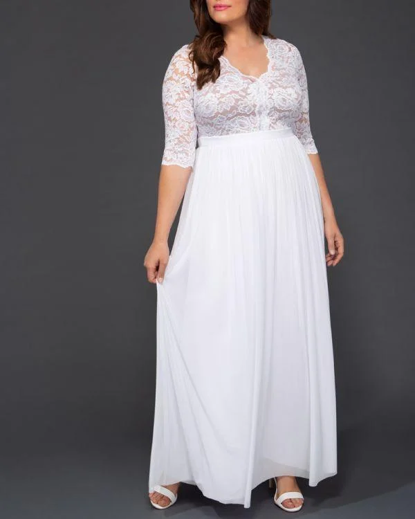 Classic Clothes For Women Chic Style, Always In Vogue Kiyonna Long Wedding Dress