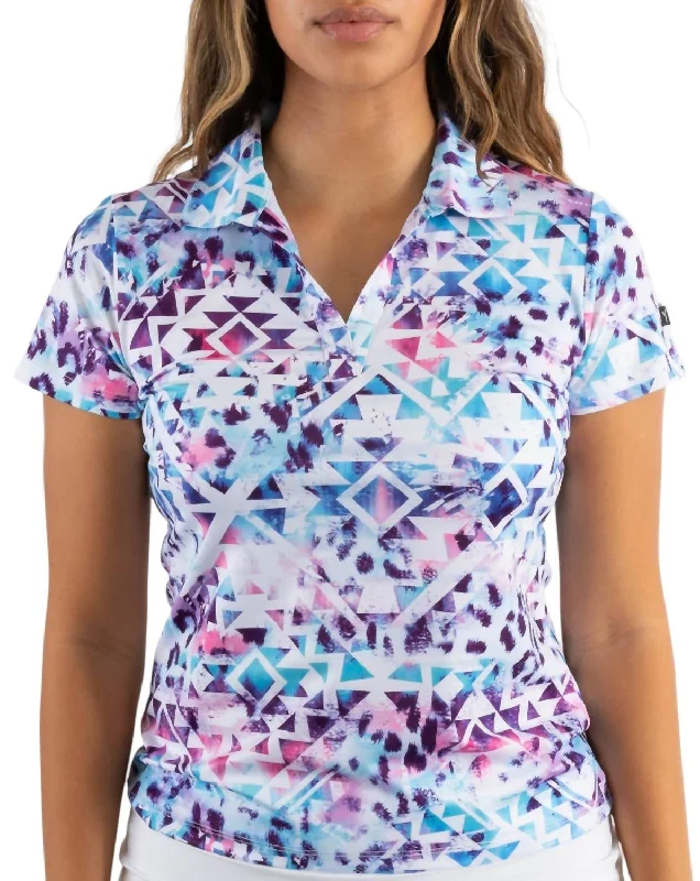 Effortless Style, Endless Impact Women's Golf Polo In Aztec Warrior