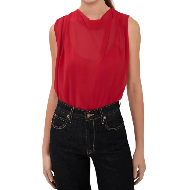 Refined Fashion Sale Scala Top In Red