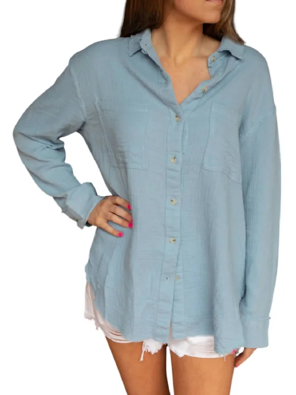 Best-Sellers Linen Top In Cloud