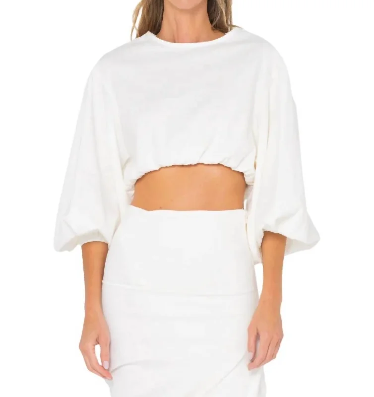 Season Offer Whitney Top In White