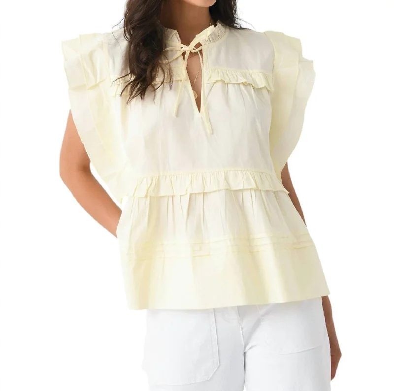 Urban Fashion Gaya Top In Buttermilk