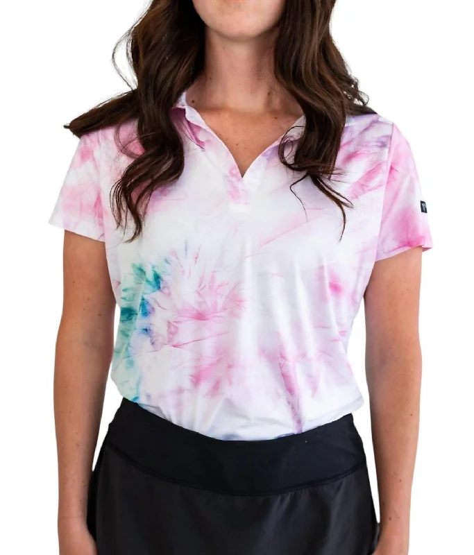 Stupidly Low Prices Women's Golf Polo In Cotton Candy