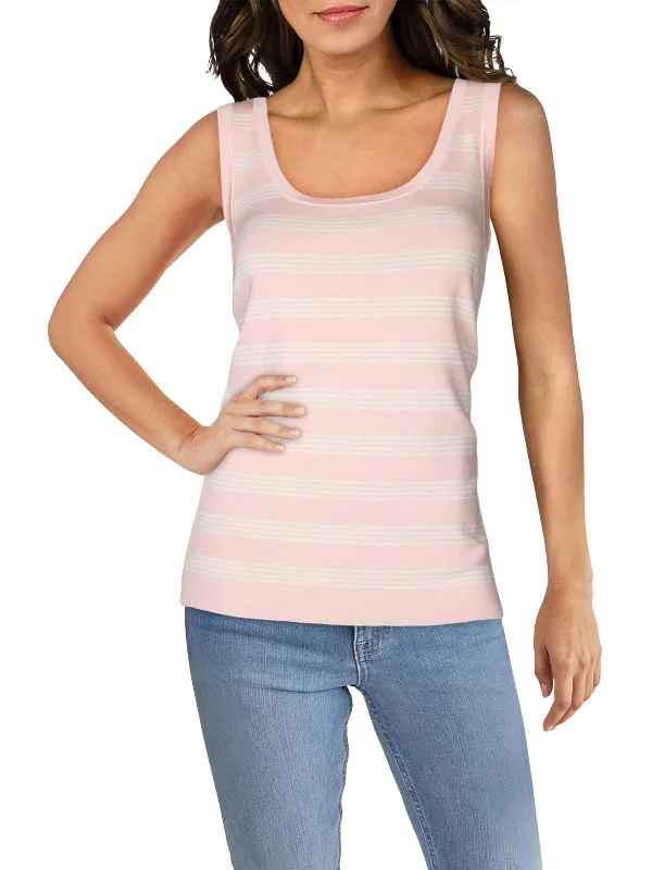 Classic Chic Deals Womens Striped Knit Shell