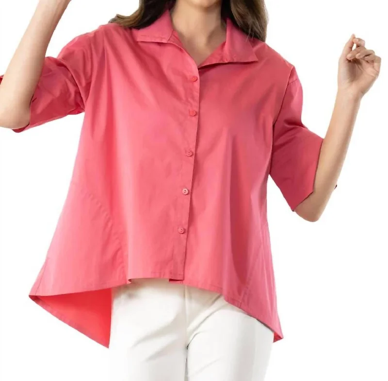 Ride The Style Wave Easy Breezy Shirt In Tulip