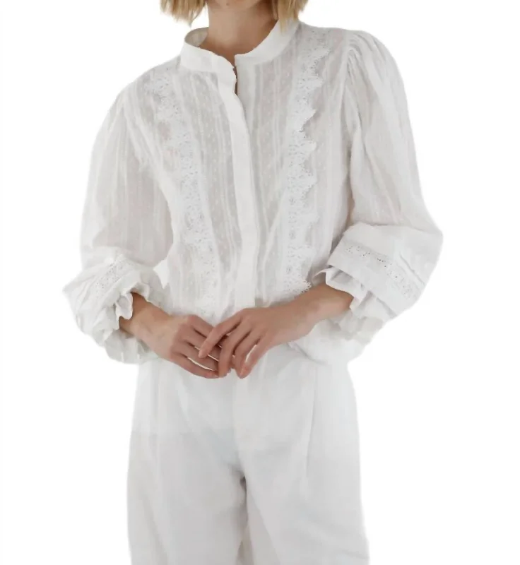 Easy Elegance Sales Versalle Shirt In Off White