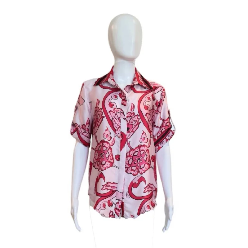 Spring Fashion Madeline Shirt In Pink