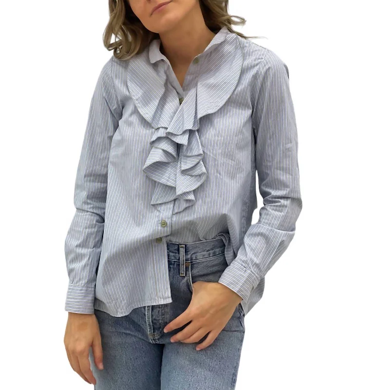 Limited Stock, Big Sale Chloe Poplin Shirt In Blue