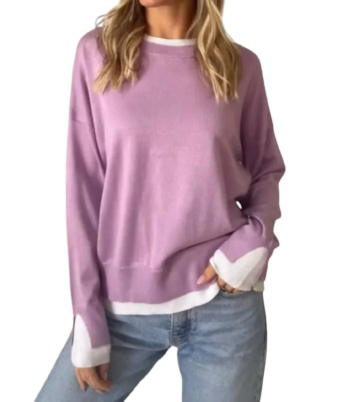 End-Of-Season Clearance Claire Top In Lavender