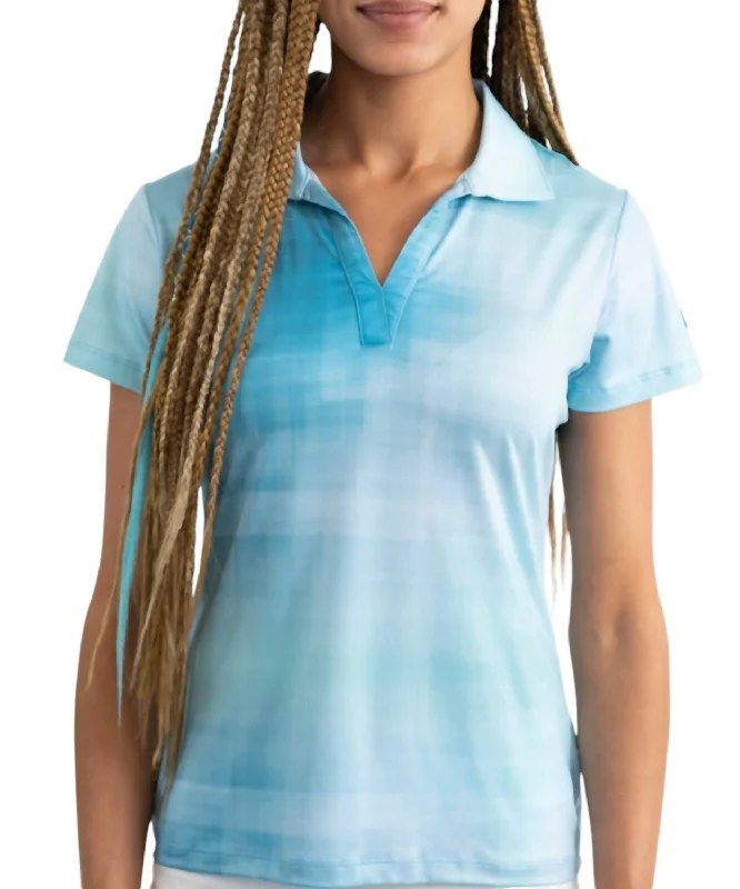 Urban Style Promotions Women's Golf Polo In Vintage Blue