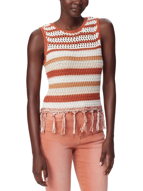 Urban Style Promotions Womens Crochet Fringes Shell