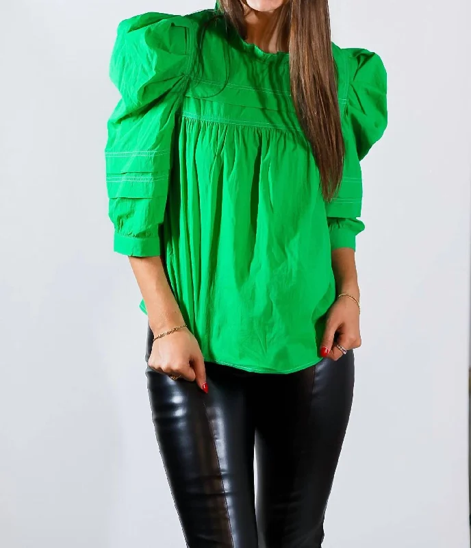 Playful Fashion Offers Honestly Top In Green