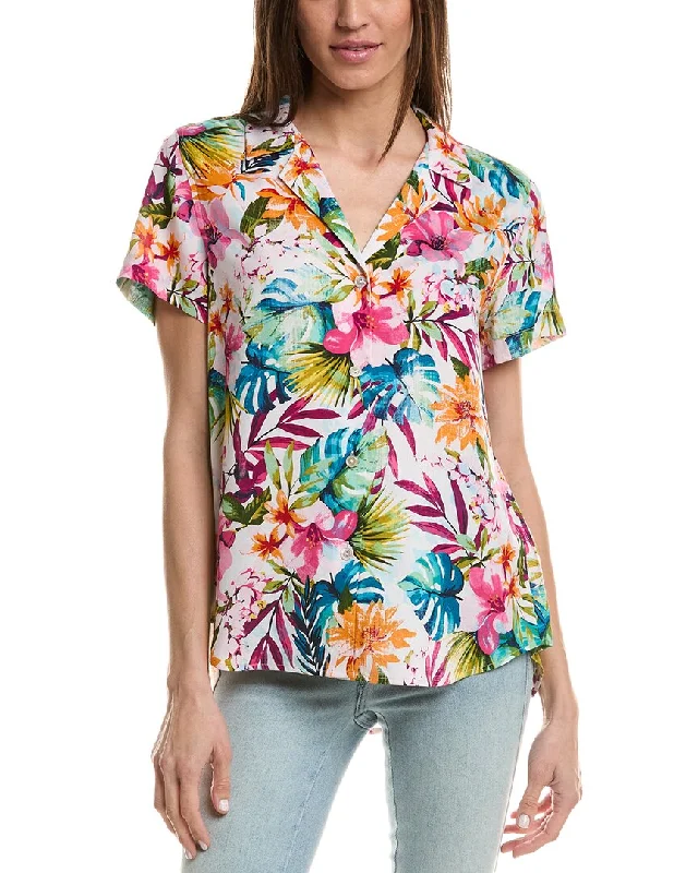 Trendy Styles Tommy Bahama Garden Of Hope & Courage Silk Shirt