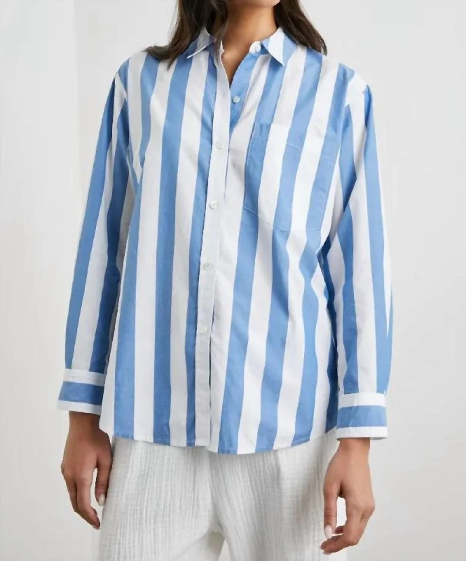 Limited Stock Arlo Shirt In Rue Stripe