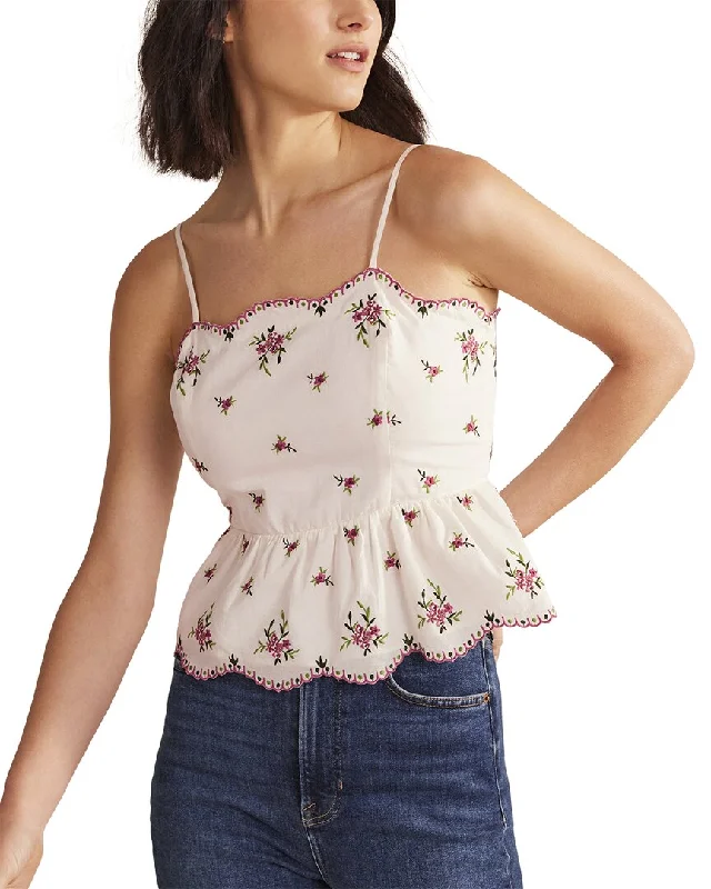 Day-To-Night Styles Boden Embroidered Peplum Top