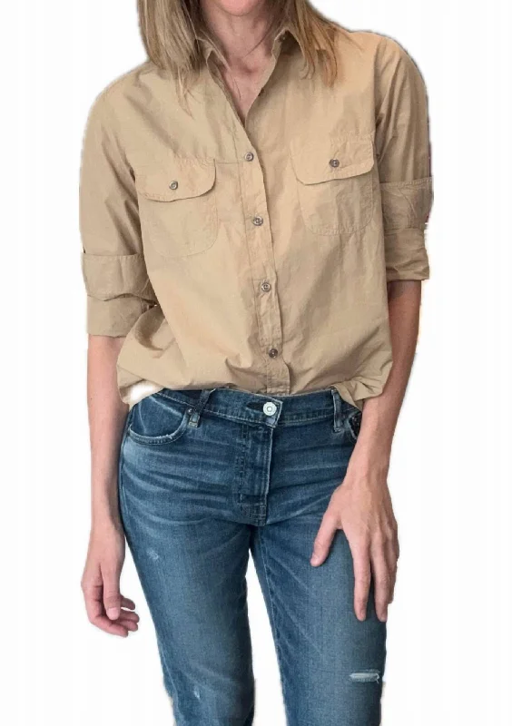 Latest Trends Laguna Shirt In Draper Khaki