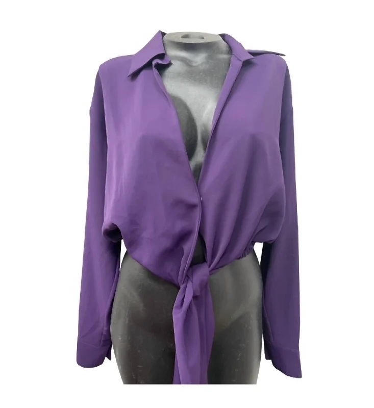 Chic & Cozy Collection Topper Top In Purple