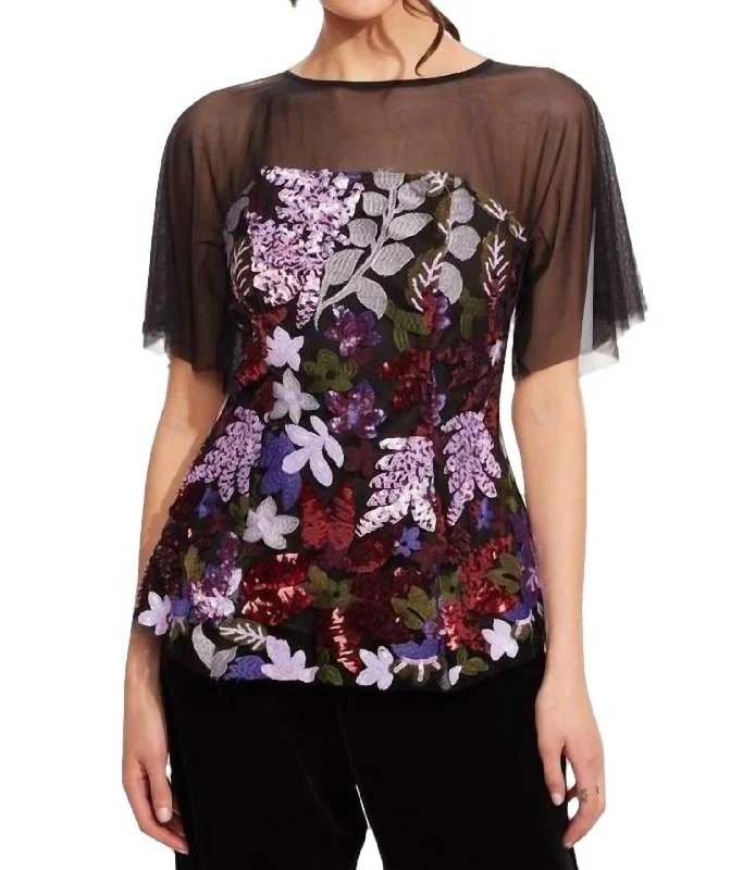 Stay Ahead In Style Sophie Top In Tempest Bloom