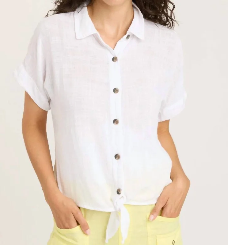 Discover Now Gauze Teagan Top In White