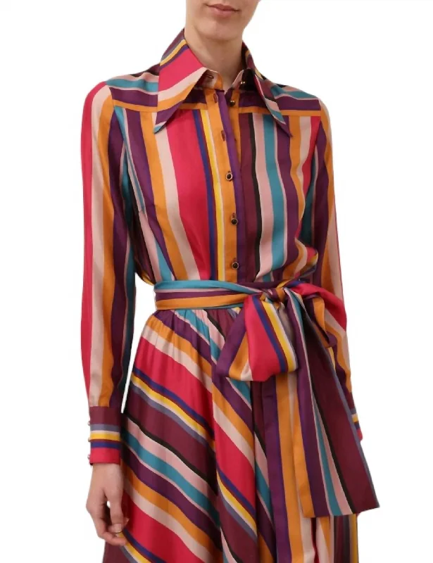 Exclusive Discounts Pavillion Body Shirt In Multi Stripe