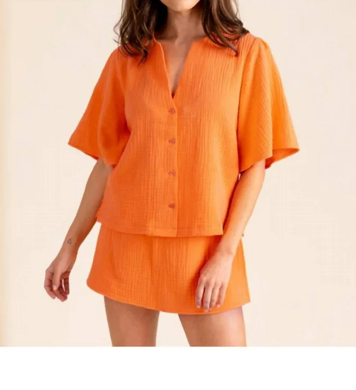 Shop The Hottest Deals Rowan Top In Guava