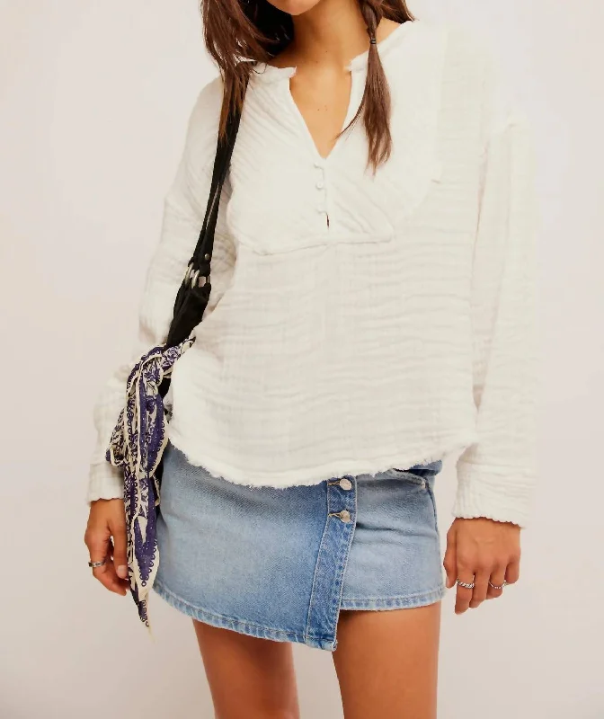 Sale Event, Prices Rock Easy Sunday Top In Optic White