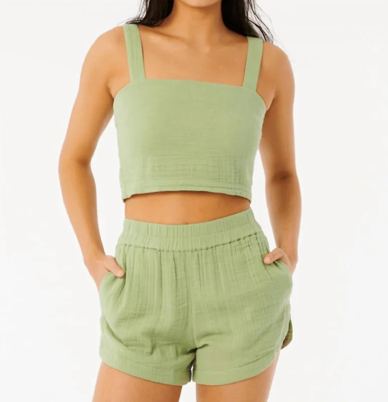 Mega Sales Premium Surf Top In Mid Green