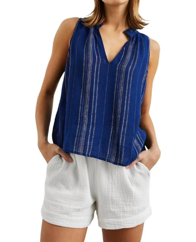 Stylish Looks Christy Top In Noja Stripe