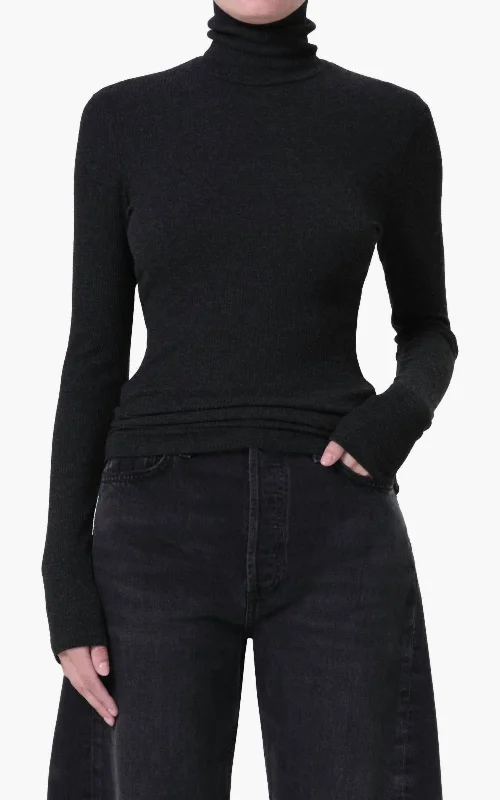 Sophisticated Fashion Pascale Turtleneck Top In Katniss