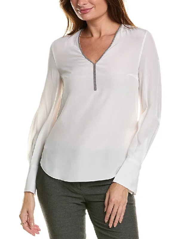 Unleash Your Trend Driven Style Brunello Cucinelli Silk Top