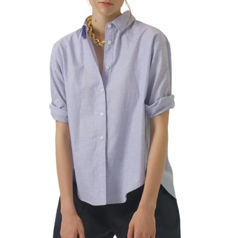 Seasonal Picks Pinstripe Swing Shirt In Graph Check