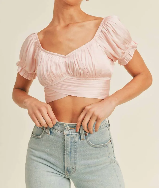 Seasonal Picks Mel Top In Rose